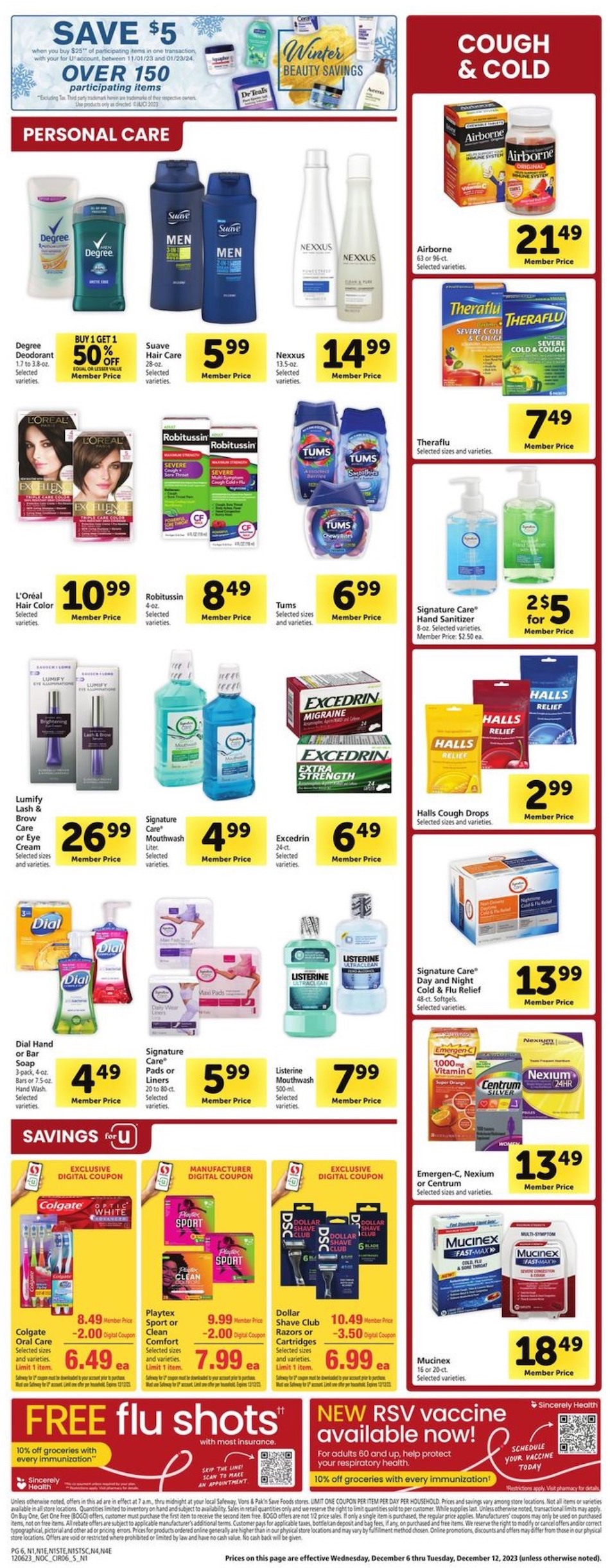 Safeway Weekly Ad 6th – 12th December 2023 Page 6