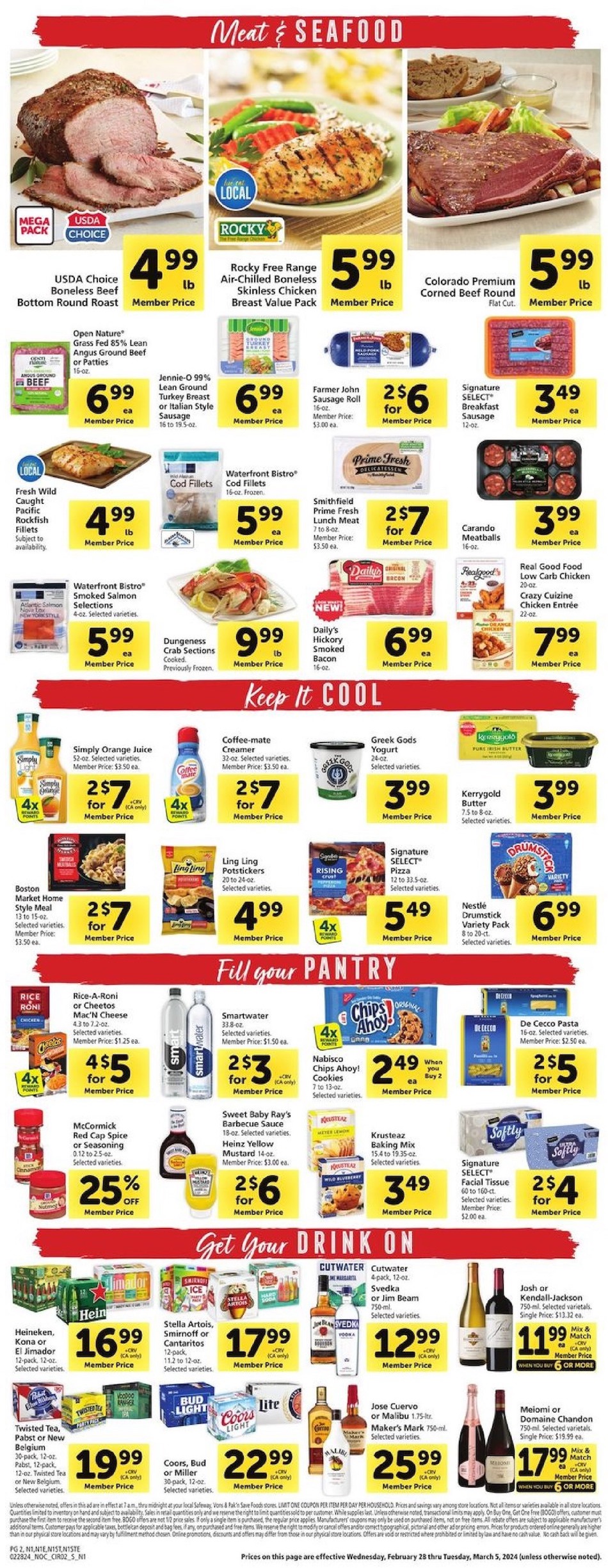 Safeway Weekly Ad 28th February – 5th March 2024 Page 2
