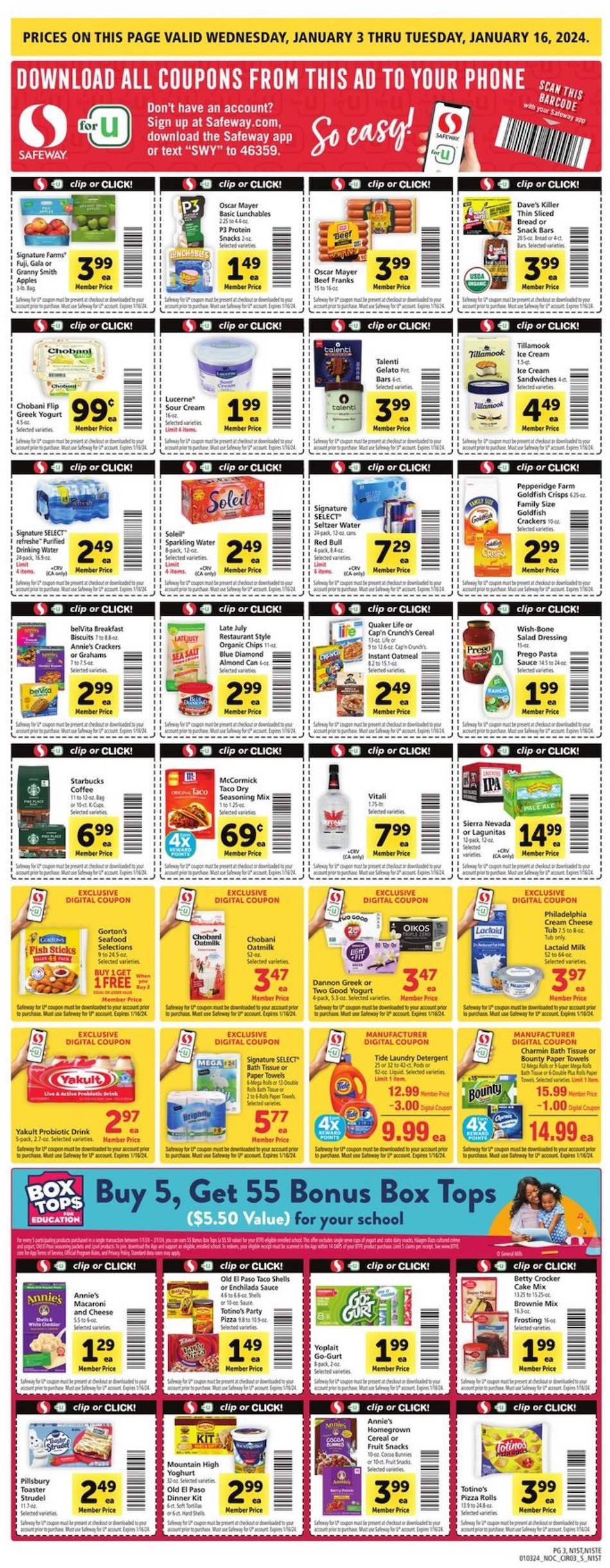 Safeway Weekly Ad 3rd – 9th January 2024 Page 3
