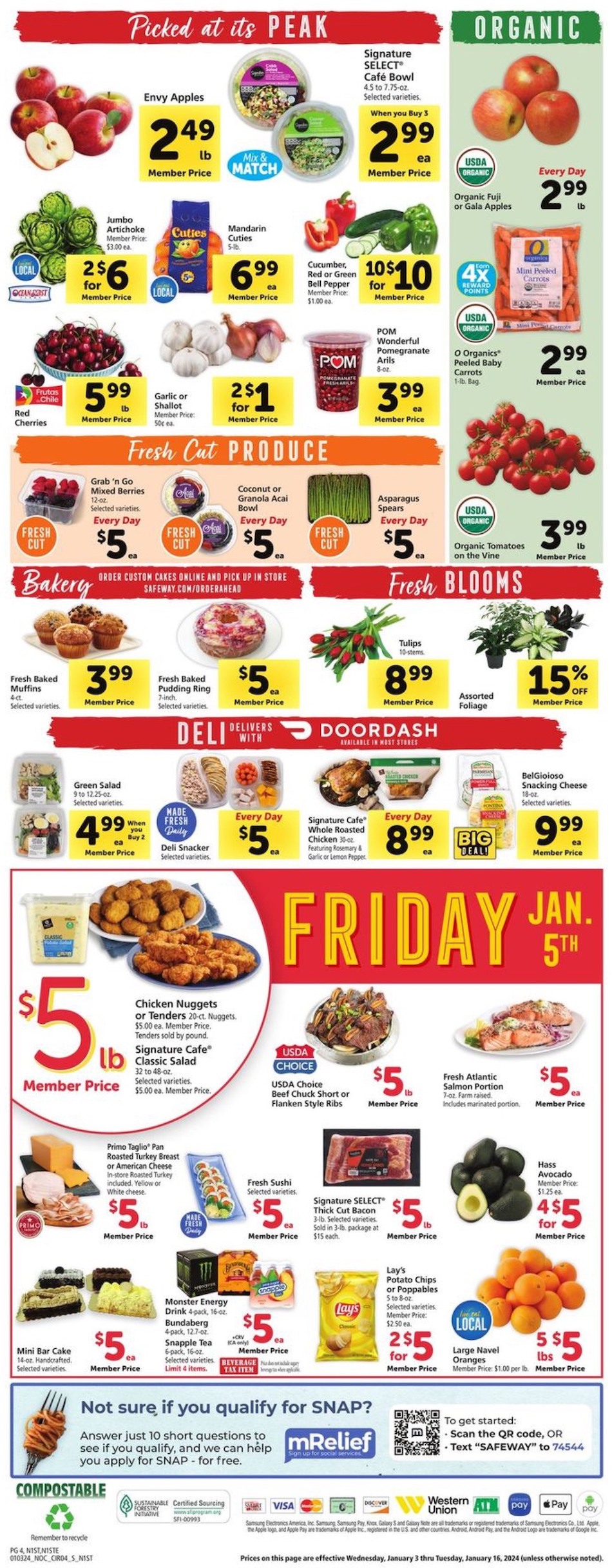 Safeway Weekly Ad 3rd – 9th January 2024 Page 4