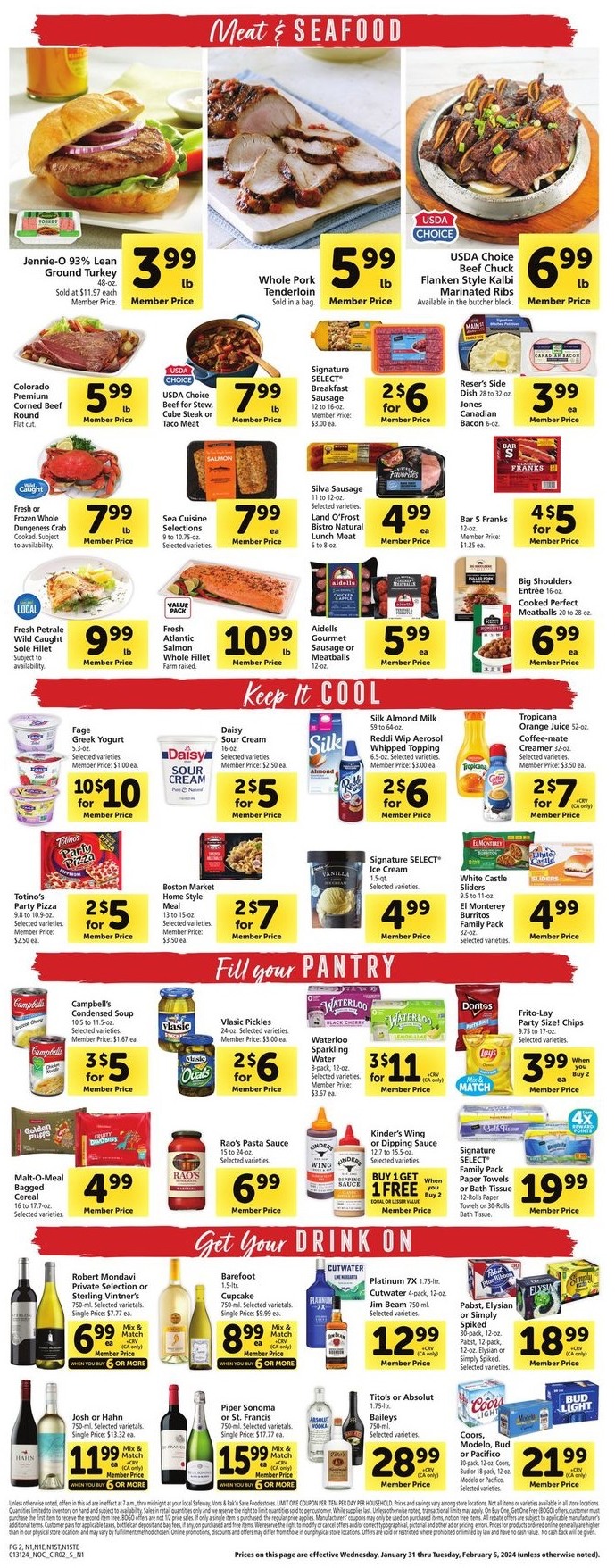 Safeway Weekly Ad 31st January – 6th February 2024 Page 2
