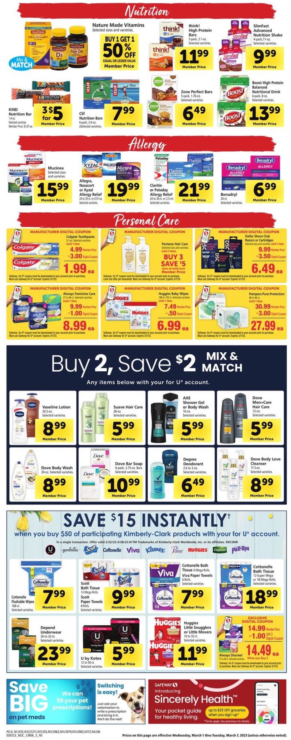 Safeway Weekly Ad Sale 1st – 7th March 2023 Page 6