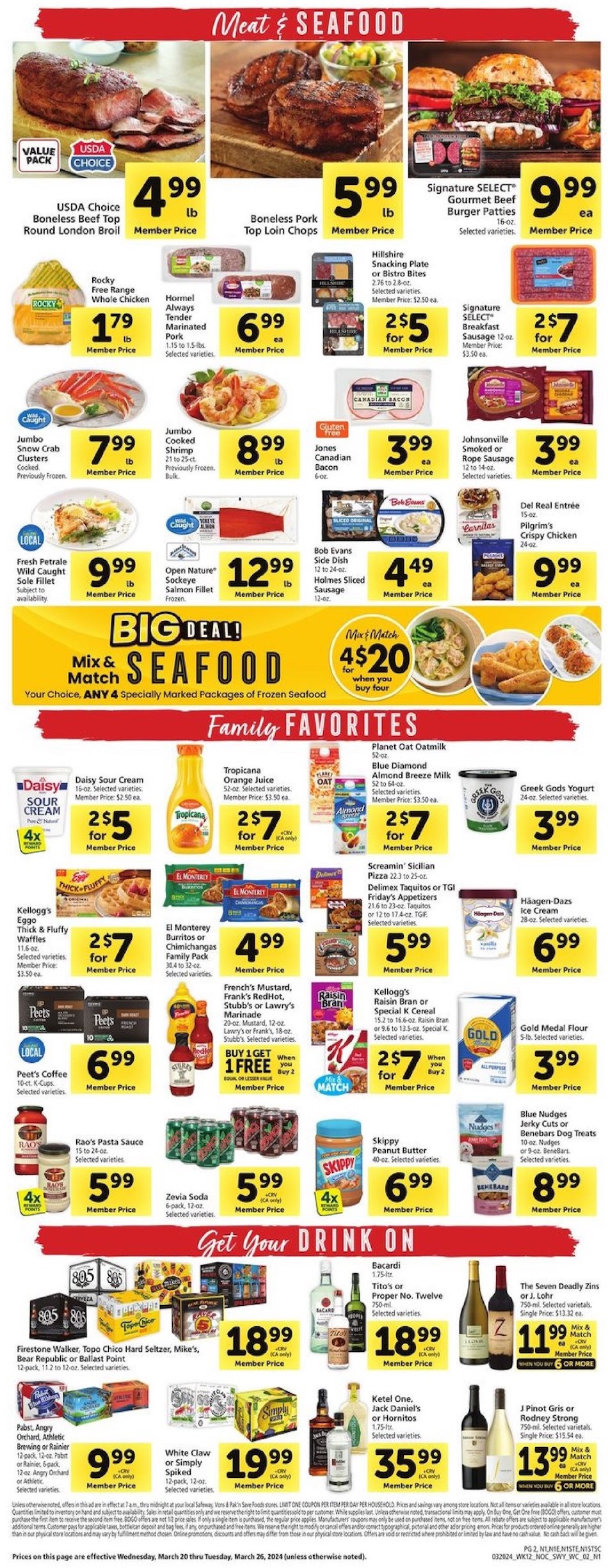 Safeway Weekly Ad 20th – 26th March 2024 Page 2
