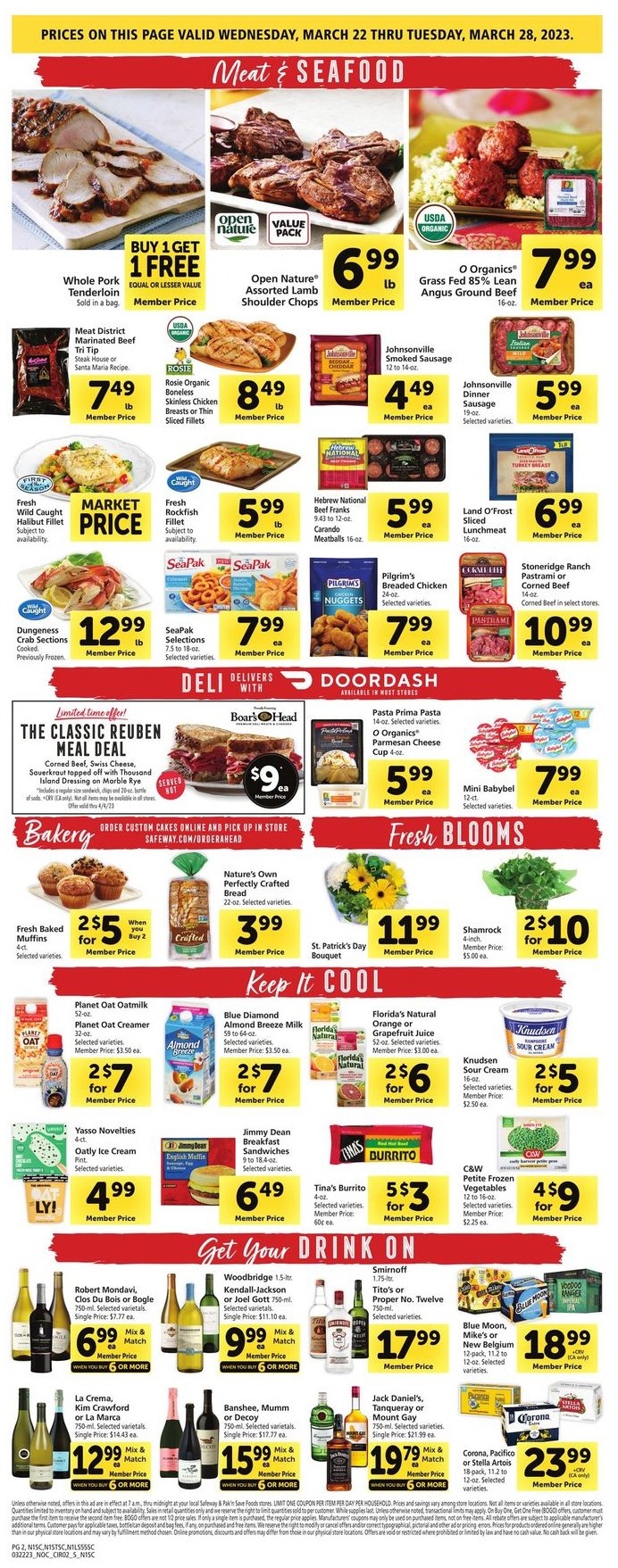 Safeway Weekly Ad Sale 22nd – 28th March 2023 Page 2