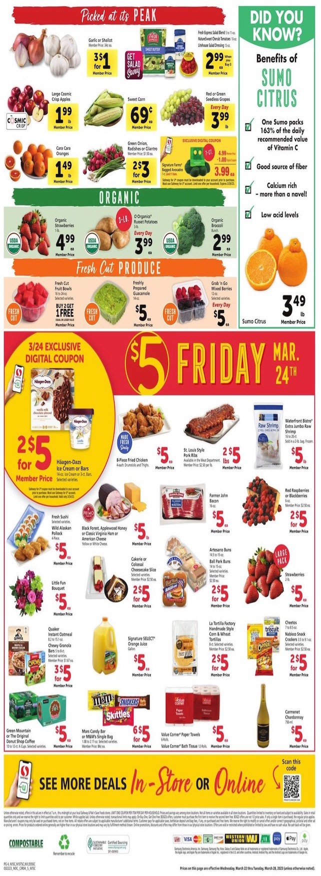 Safeway Weekly Ad Sale 22nd – 28th March 2023 Page 4