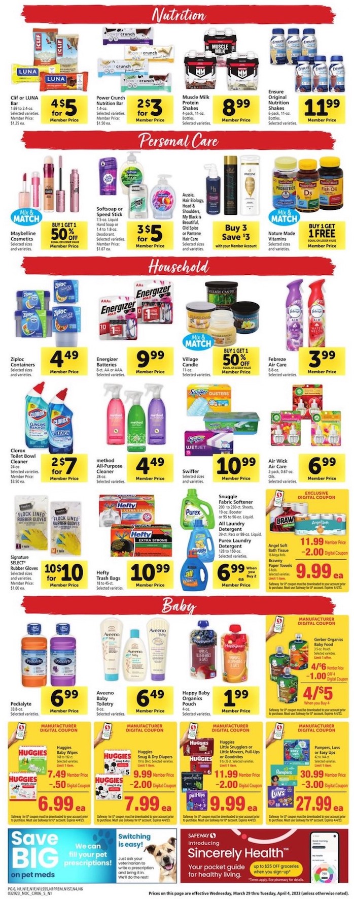 Safeway Weekly Ad Easter 29th March – 4th April 2023 Page 6