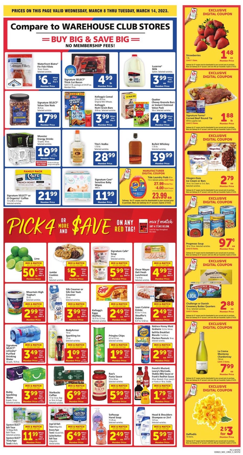 Safeway Weekly Ad St Patrick’s Day 8th – 14th March 2023 Page 3