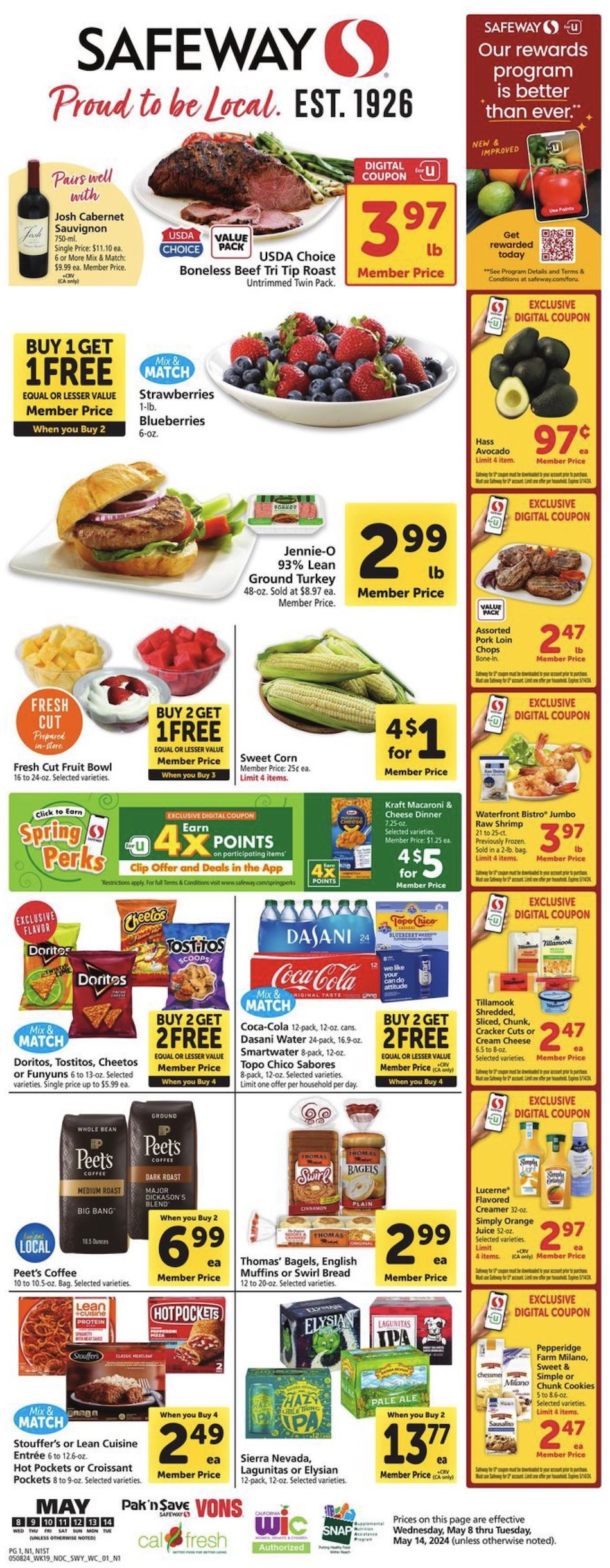 Safeway Weekly Ad Mother’s Day 8th – 14th May 2024 Page 3
