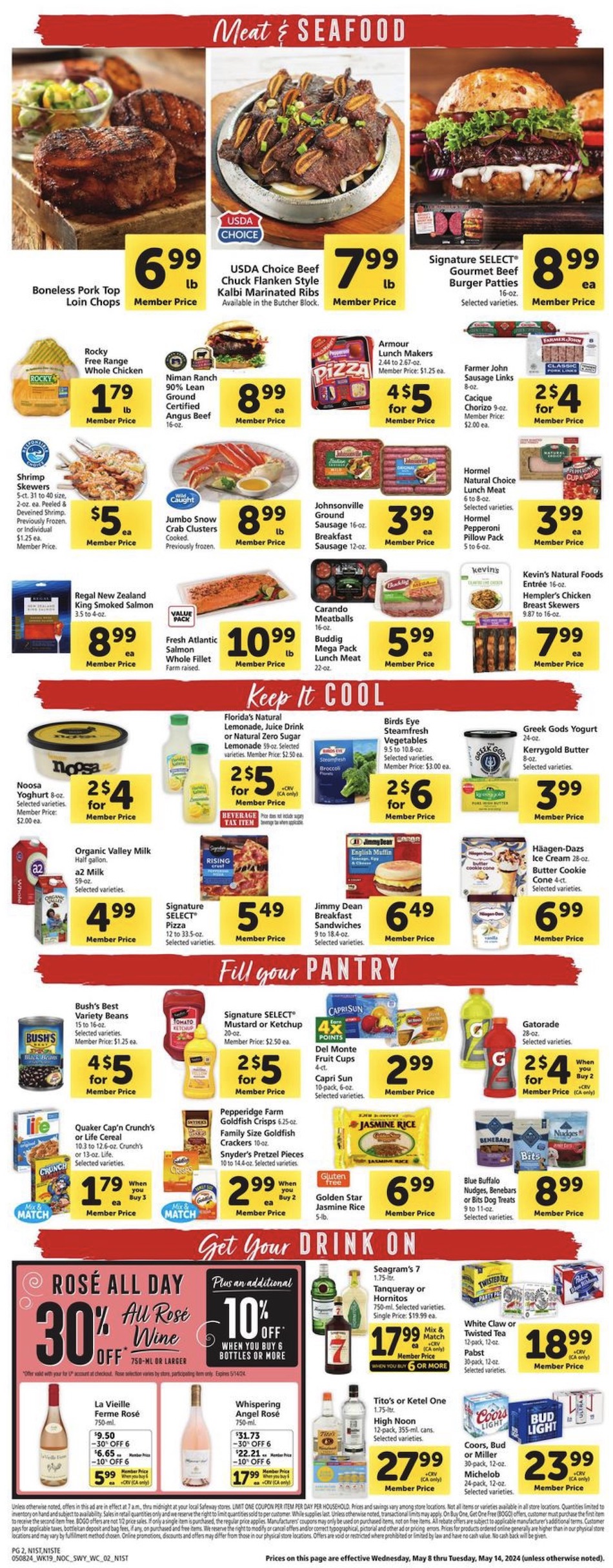Safeway Weekly Ad Mother’s Day 8th – 14th May 2024 Page 4