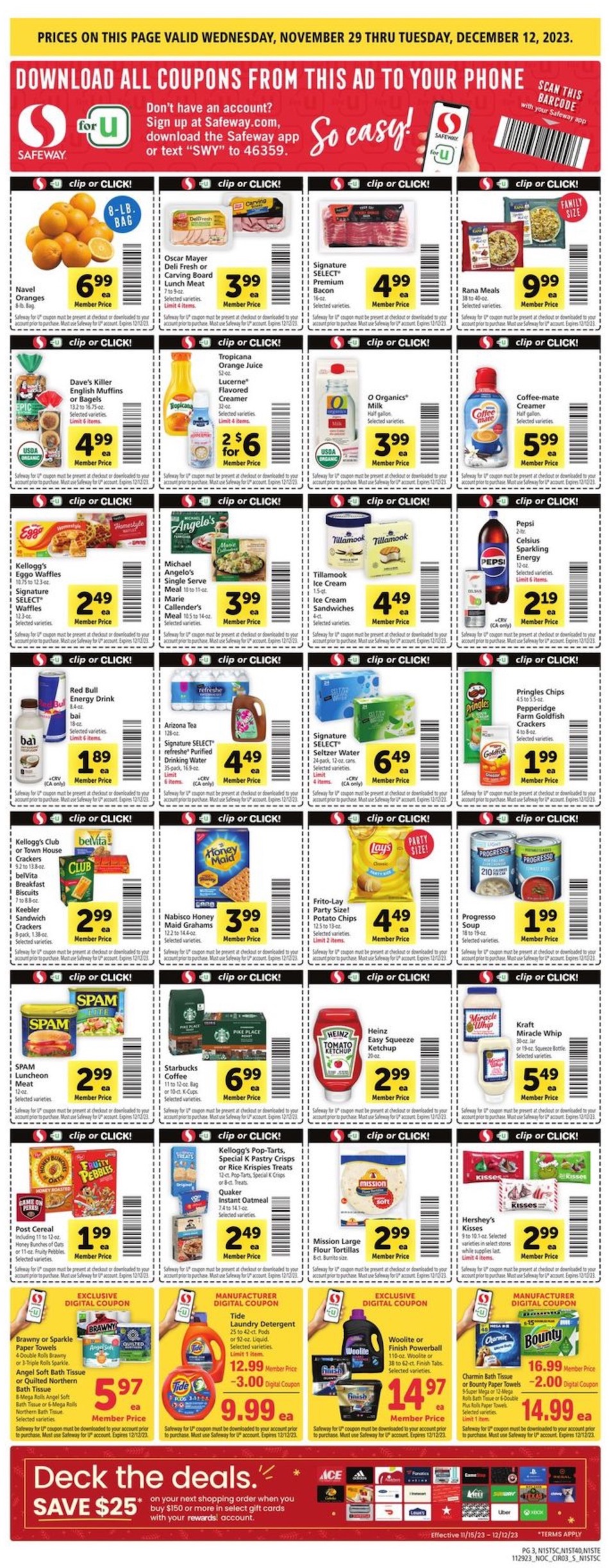 Safeway Weekly Ad 29th November – 5th December 2023 Page 3