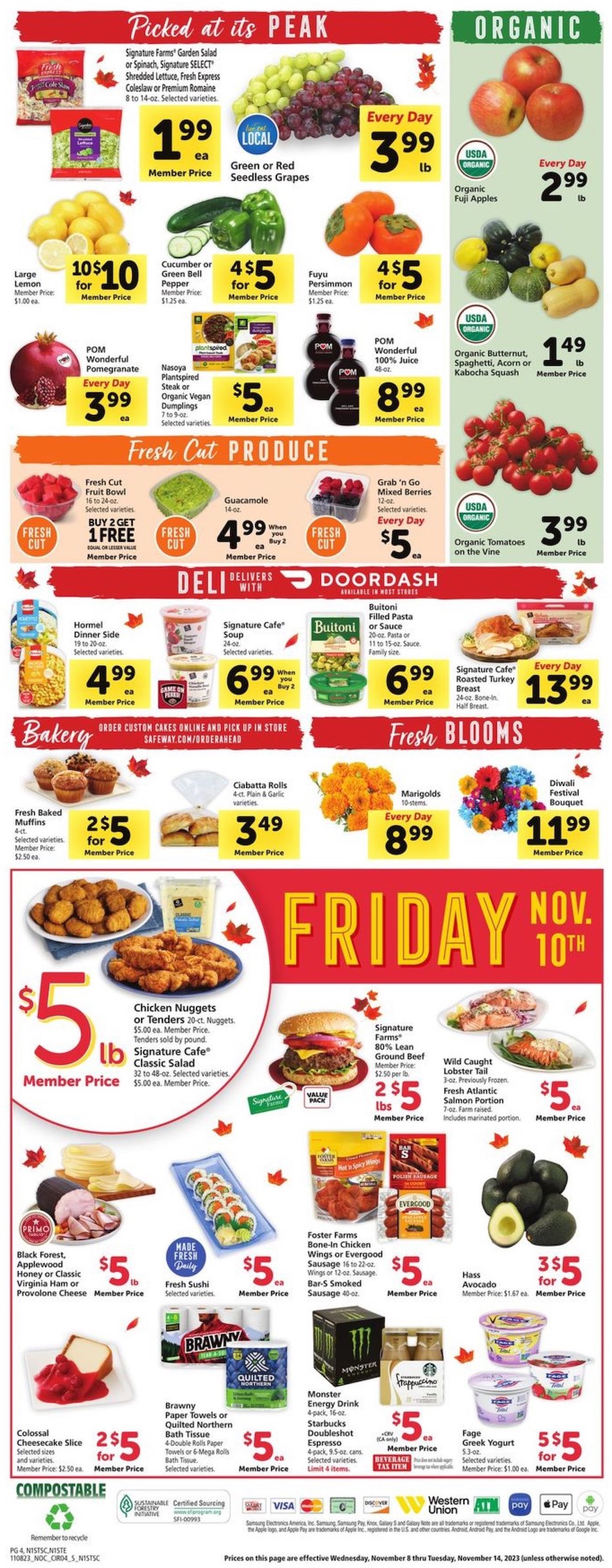 Safeway Weekly Ad 8th – 14th November 2023 Page 4