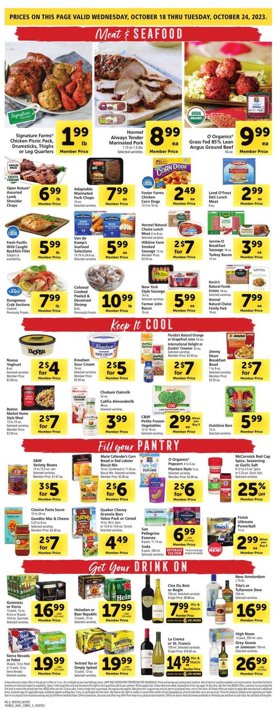 Safeway Weekly Ad 18th – 24th October 2023 Page 2