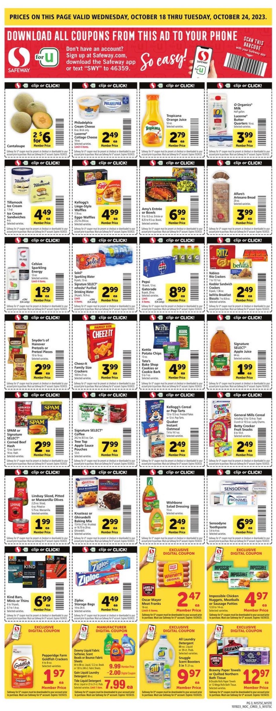Safeway Weekly Ad 18th – 24th October 2023 Page 3