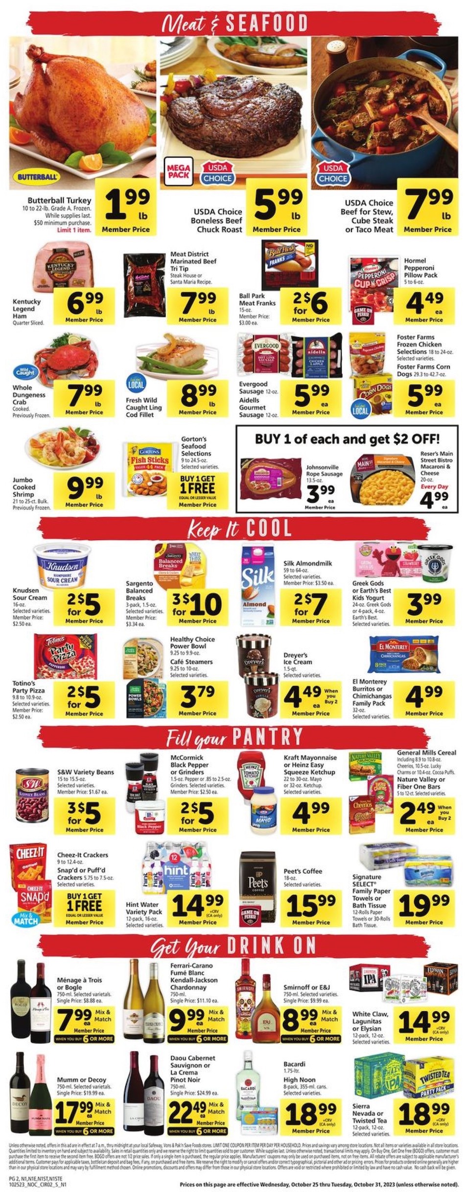 Safeway Weekly Ad 25th – 31st October 2023 Page 2