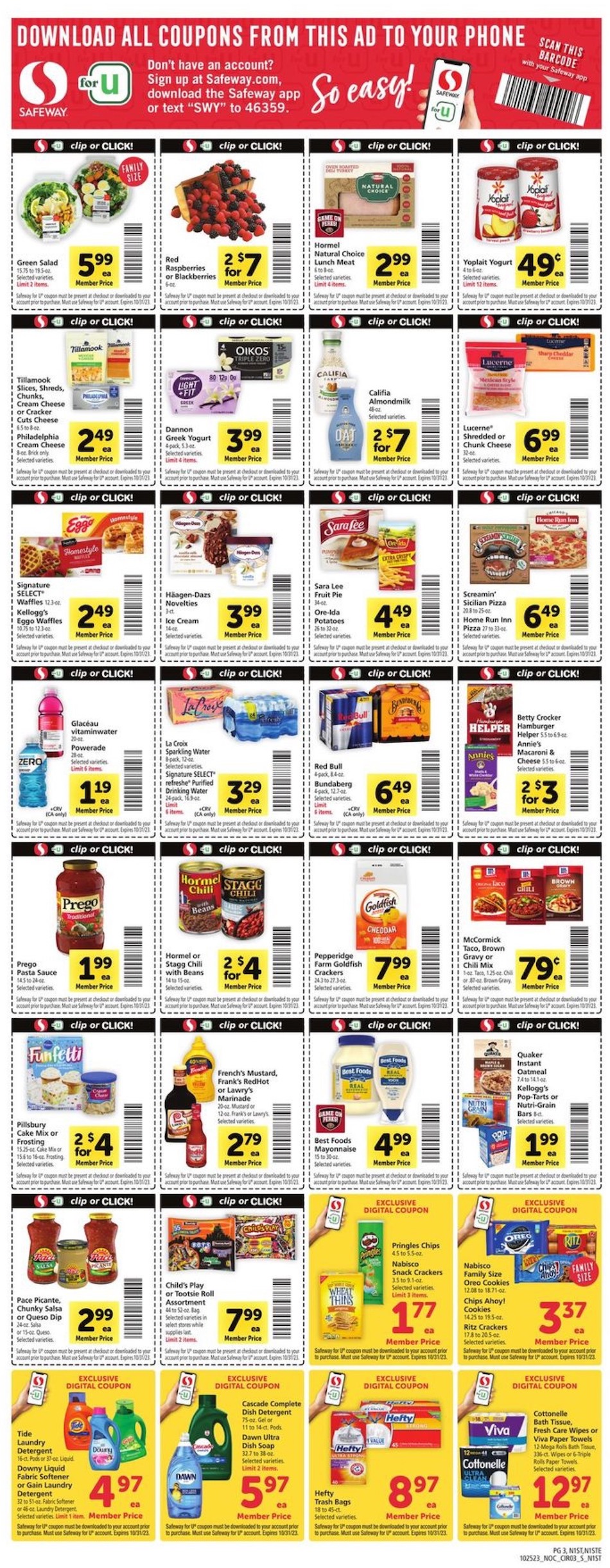 Safeway Weekly Ad 25th – 31st October 2023 Page 3