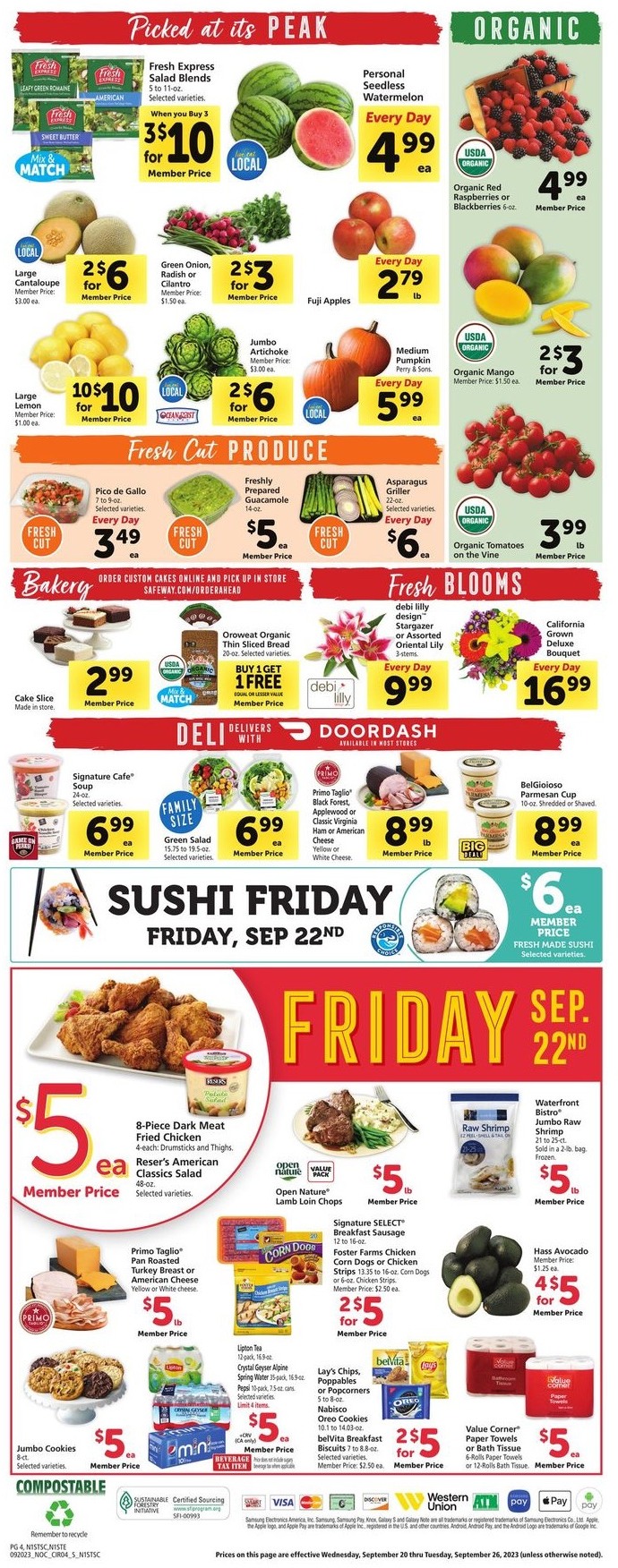 Safeway Weekly Ad 20th – 26th September 2023 Page 4