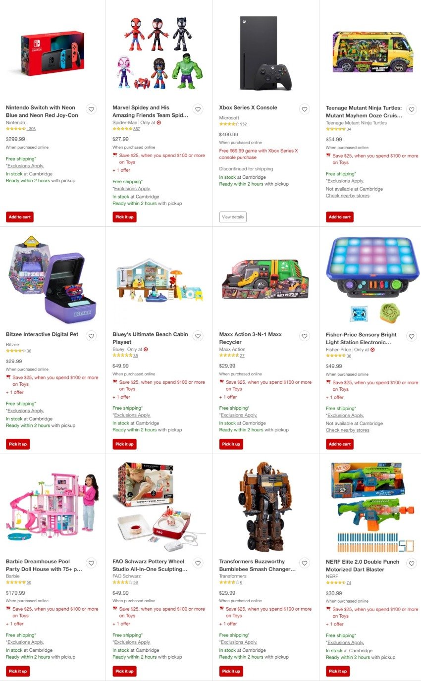 Target Toy List 3rd October – 30th December 2023 Page 4