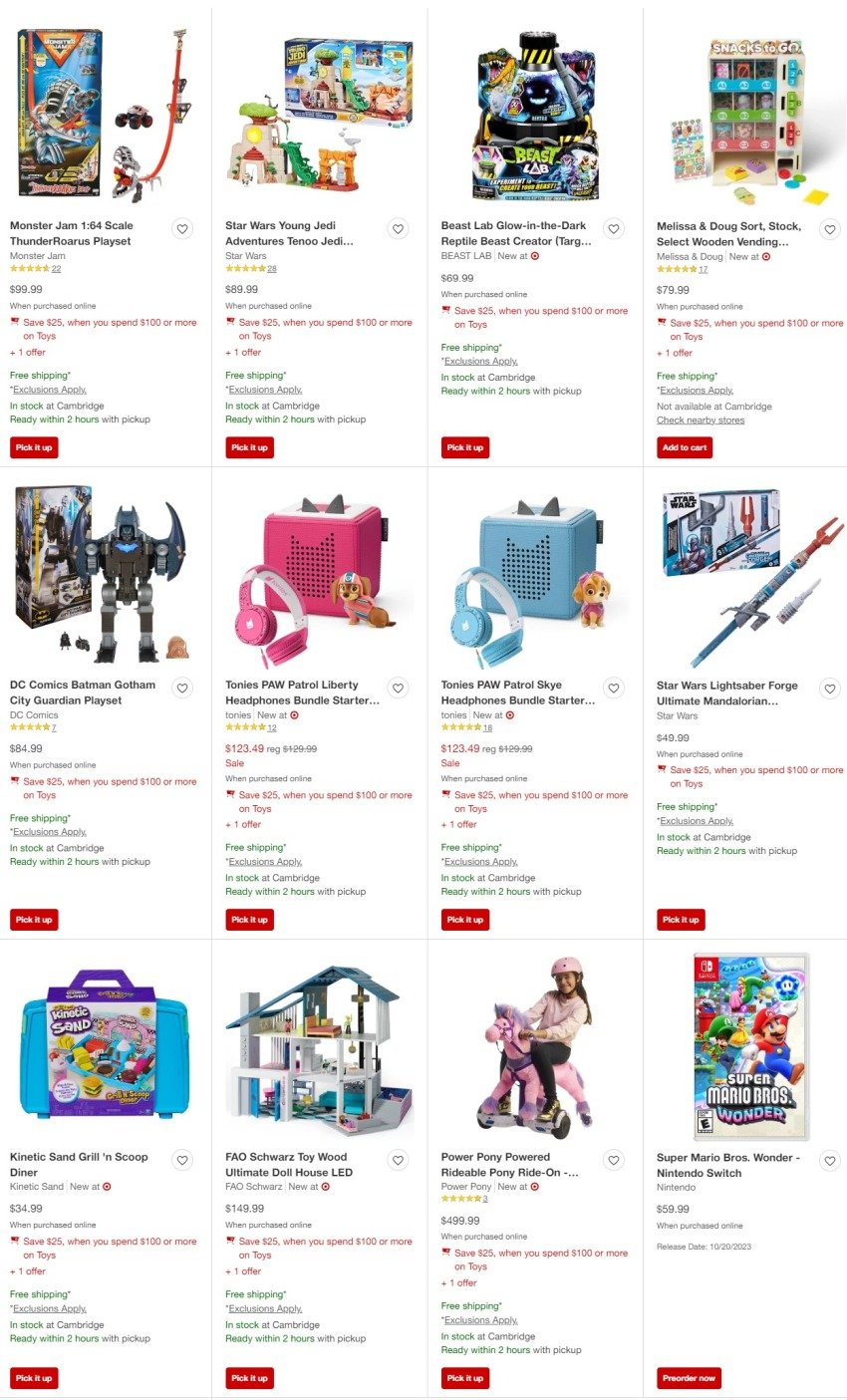 Target Toy List 3rd October – 30th December 2023 Page 6
