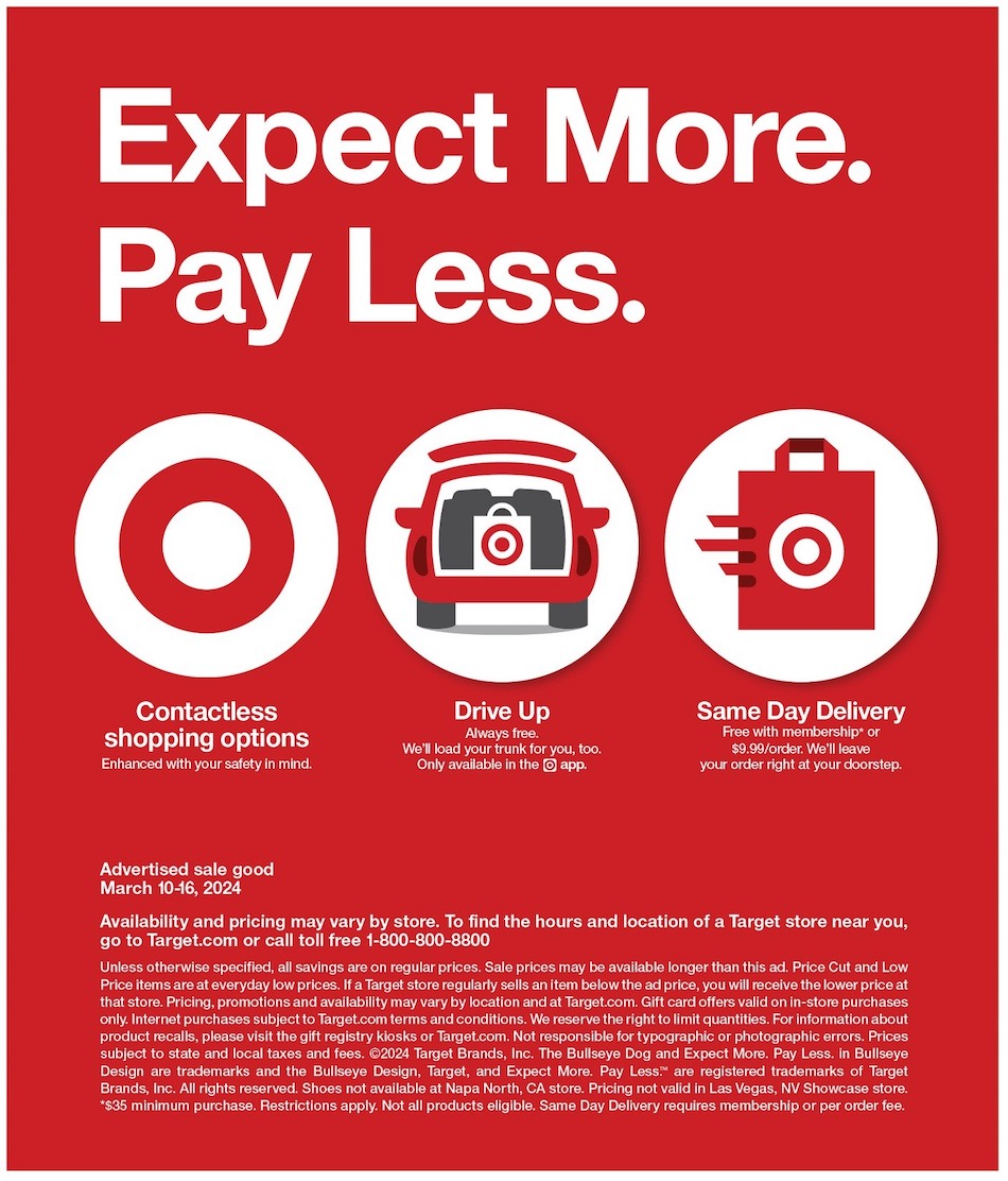 Target Weekly Ad 10th – 16th March 2024 Page 38