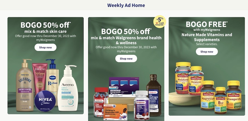 Walgreens Weekly Ad 12th – 18th November 2023 Page 2